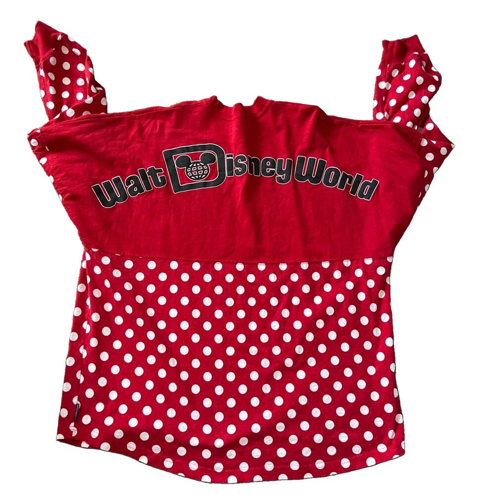 Disney Parks Spirit Jersey Walt Disney  Sz XL Minnie Mouse Polka Dot EUC - Picture 2 of 7